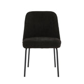 Chaise de salle à manger Julia - Lin noir